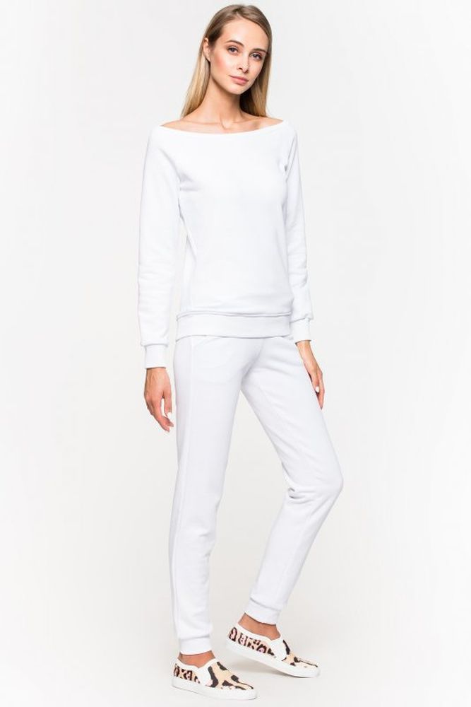 Спортивный костюм женский Eniland, цвет: белый. 21011891. Размер M (44)