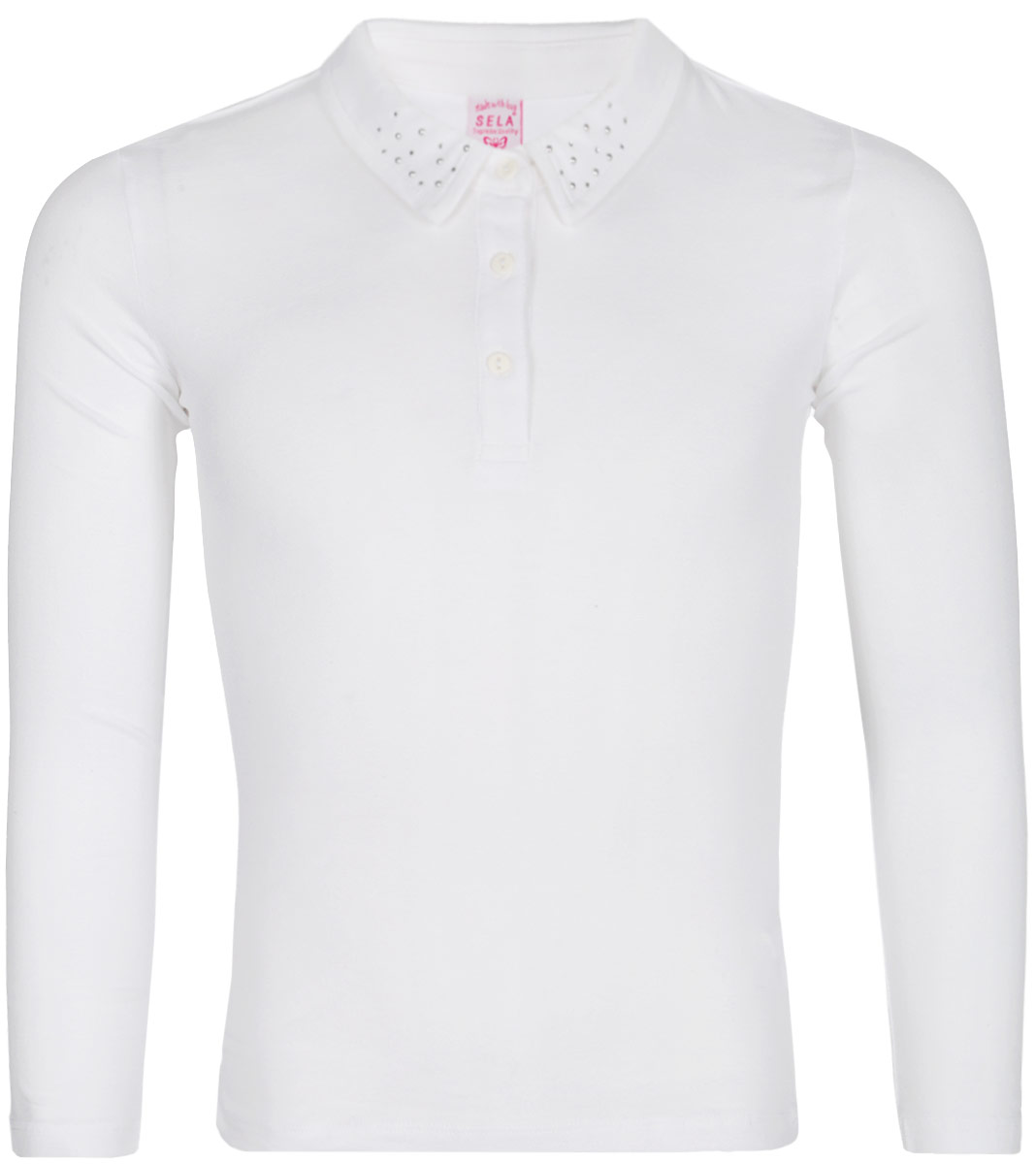 Блузка для девочки Sela, цвет: белый. Tp-611/1274-8310. Размер 152