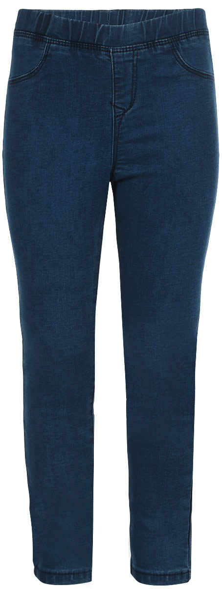 Брюки для девочки Sela, цвет: синий джинс. PJ-535/054-8320. Размер 98