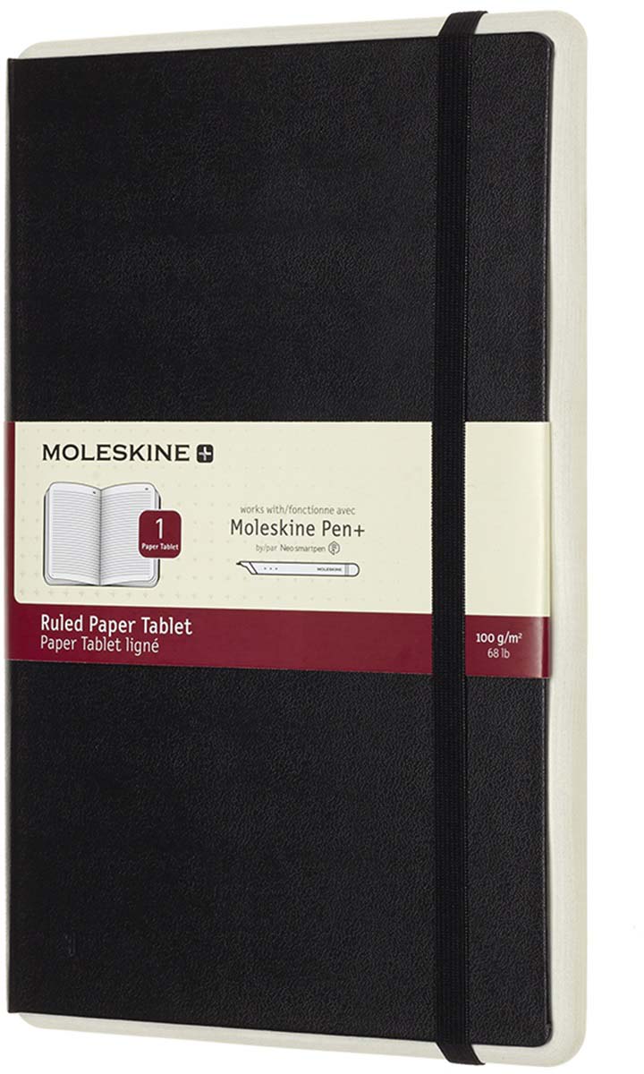 Moleskine Блокнот Paper Tablet Large 176 листов в линейку цвет черный