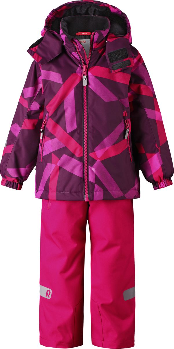 Комплект верхней одежды детский Reima Reimatec Maunu, цвет: розовый. 5231213608. Размер 122