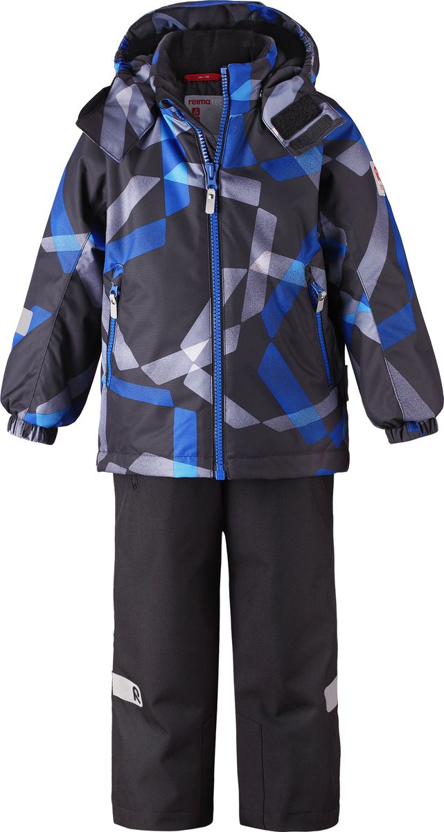 Комплект верхней одежды детский Reima Reimatec Maunu, цвет: черный. 5231219998. Размер 110