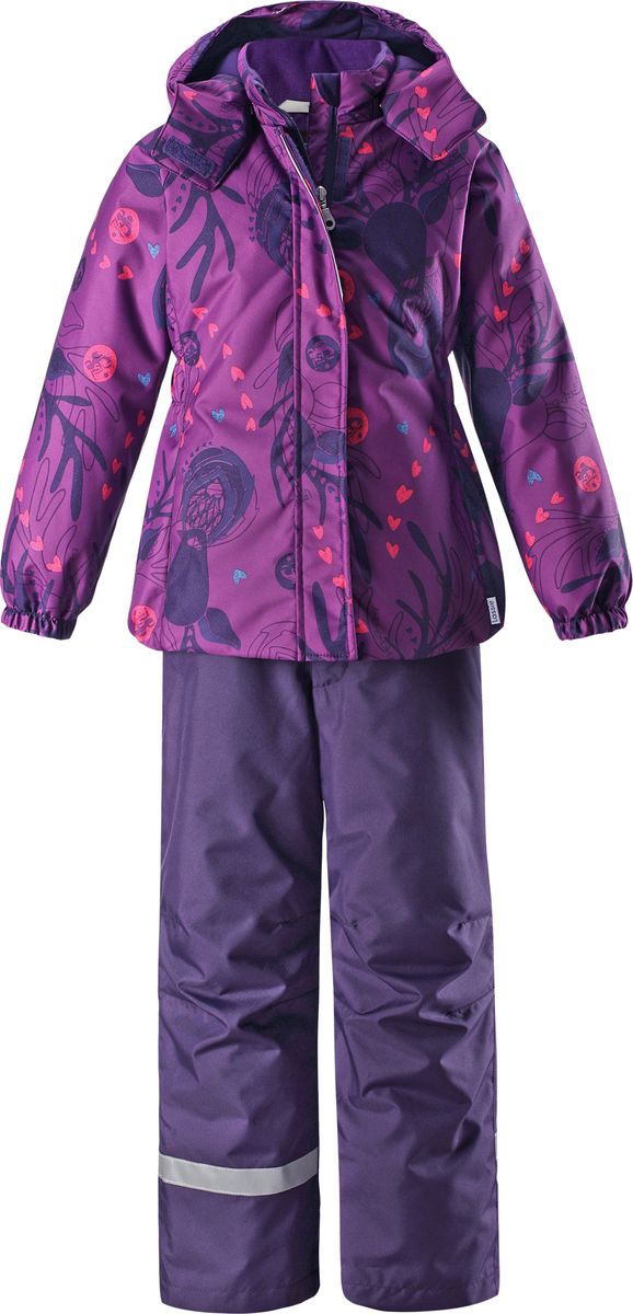 Комплект верхней одежды для девочки Lassie Madde, цвет: лиловый. 7237345581. Размер 128