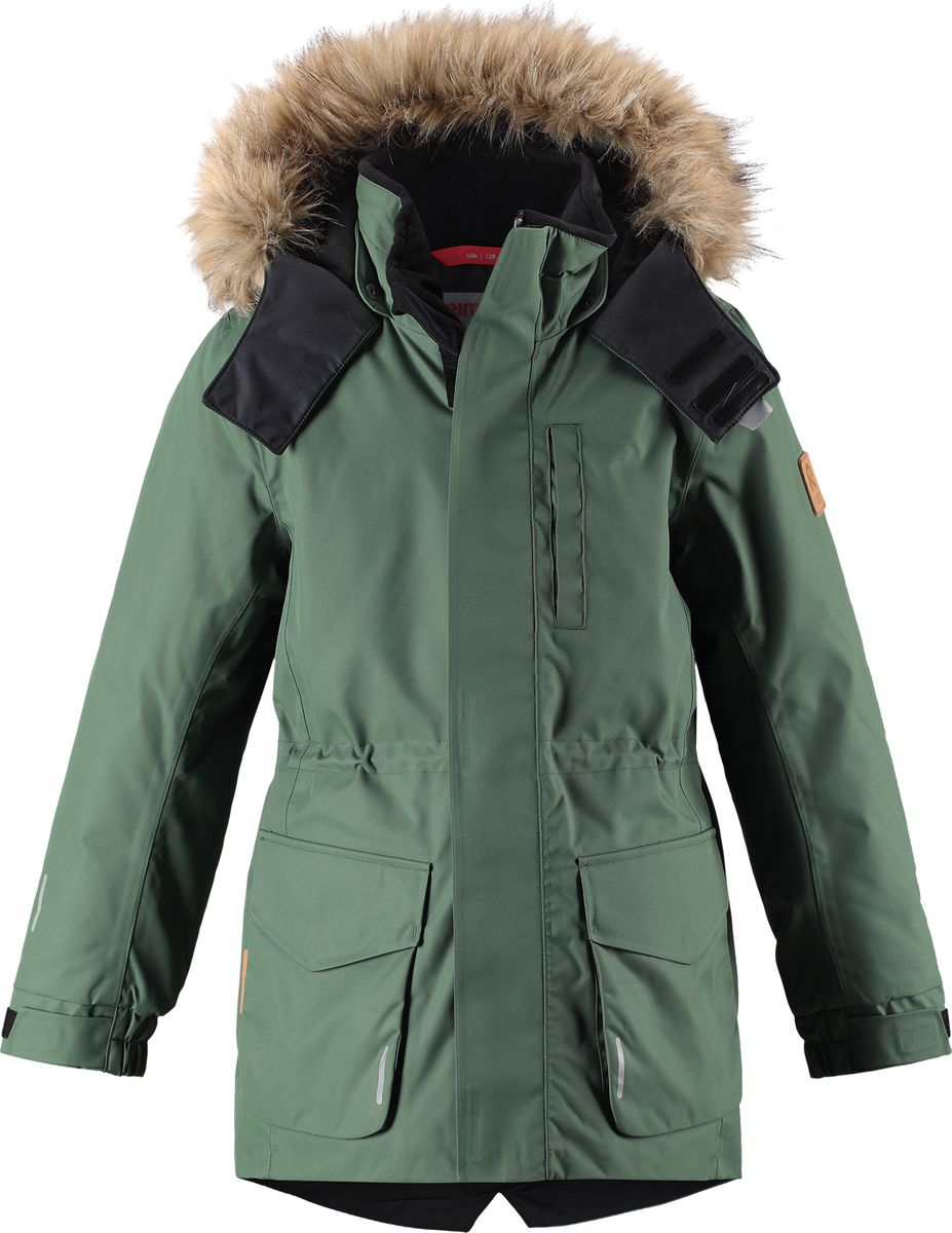 Куртка детская Reima Reimatec Naapuri, цвет: зеленый. 5313518630. Размер 152