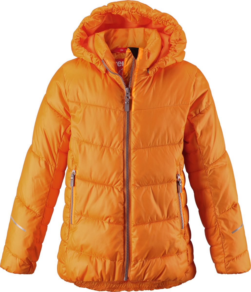 Куртка для девочки Reima Malla, цвет: оранжевый. 5313442440. Размер 122
