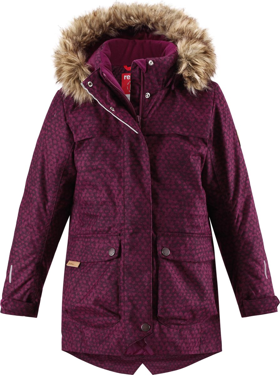 Куртка для девочки Reima Pirkko, цвет: розовый. 5313683693. Размер 146