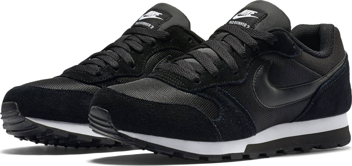 Кроссовки женские Nike MD Runner 2, цвет: черный. 749869-001. Размер 8,5 (39)