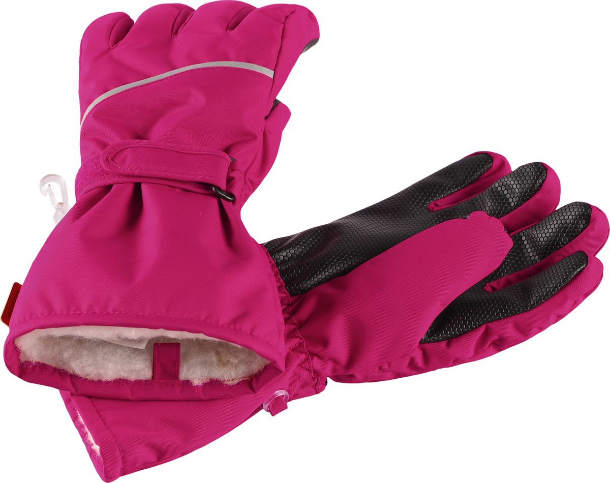 Перчатки детские Reima Harald, цвет: розовый. 5272933600. Размер 8