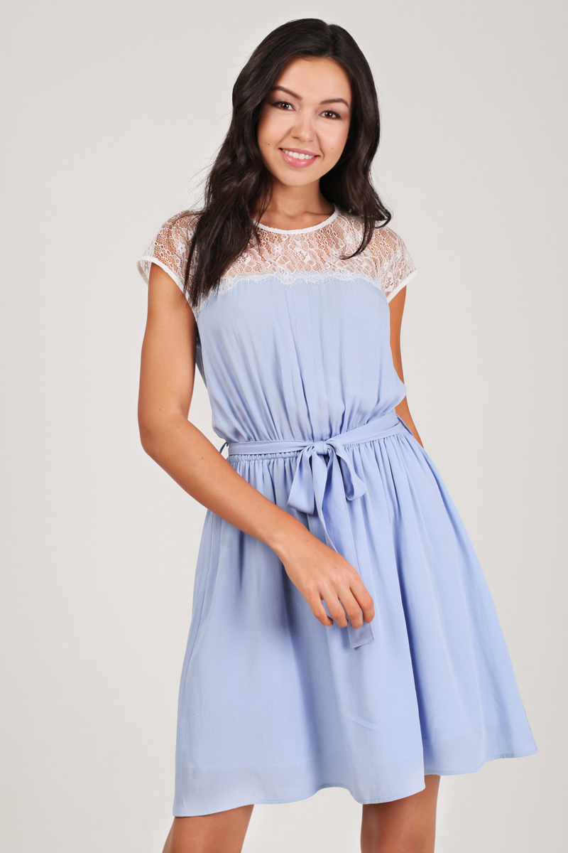 Платье Tom Farr, цвет: светло-голубой. TW7524.32803-2-coll. Размер L (48)