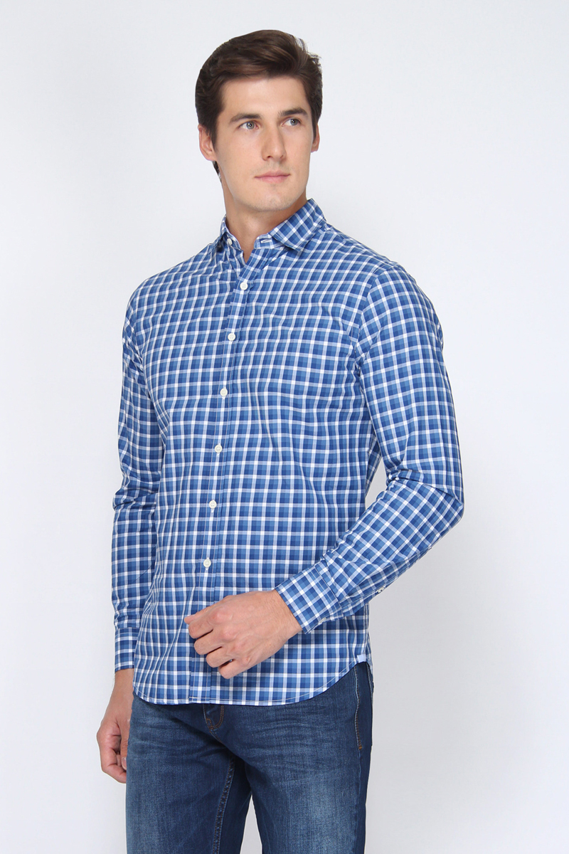 Рубашка мужская Tom Farr, цвет: синий. TM1020.35808-1-coll. Размер XL (52)