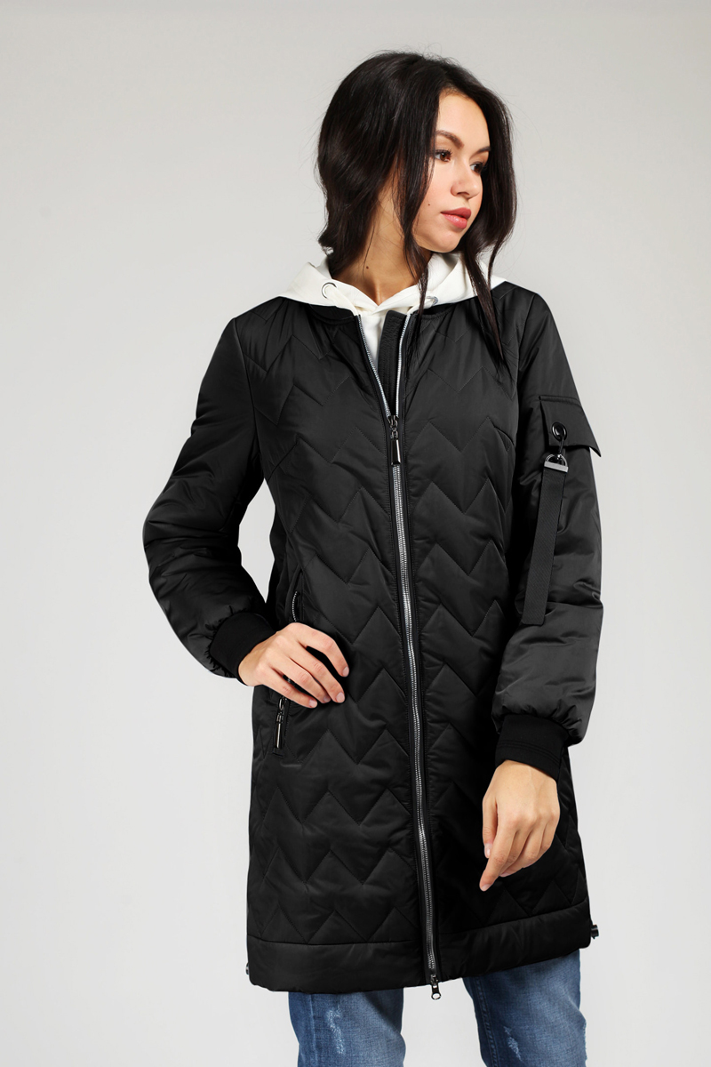 Куртка женская Tom Farr, цвет: черный. T4FW9503.58802-1. Размер S (44)
