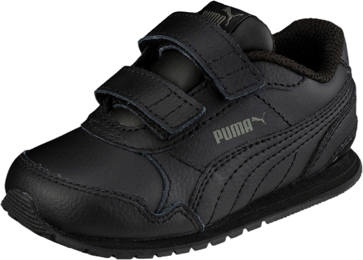Кроссовки детские Puma ST Runner v2 L V PS, цвет: черный. 36696001. Размер 2,5 (34)