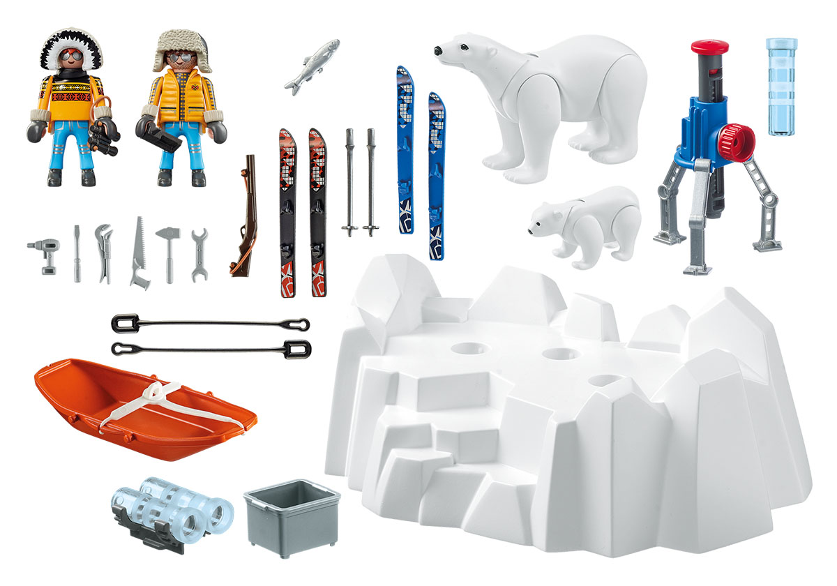 Playmobil Игровой набор Полярная экспедиция Исследователи Арктики с полярными медведями