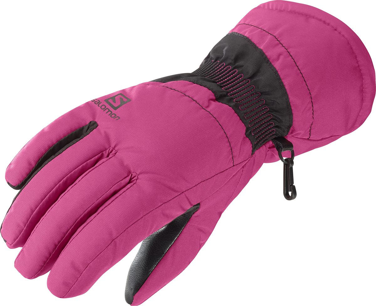 Перчатки женские Salomon Force W, цвет: розовый, черный. L40421800. Размер XS (16,5)