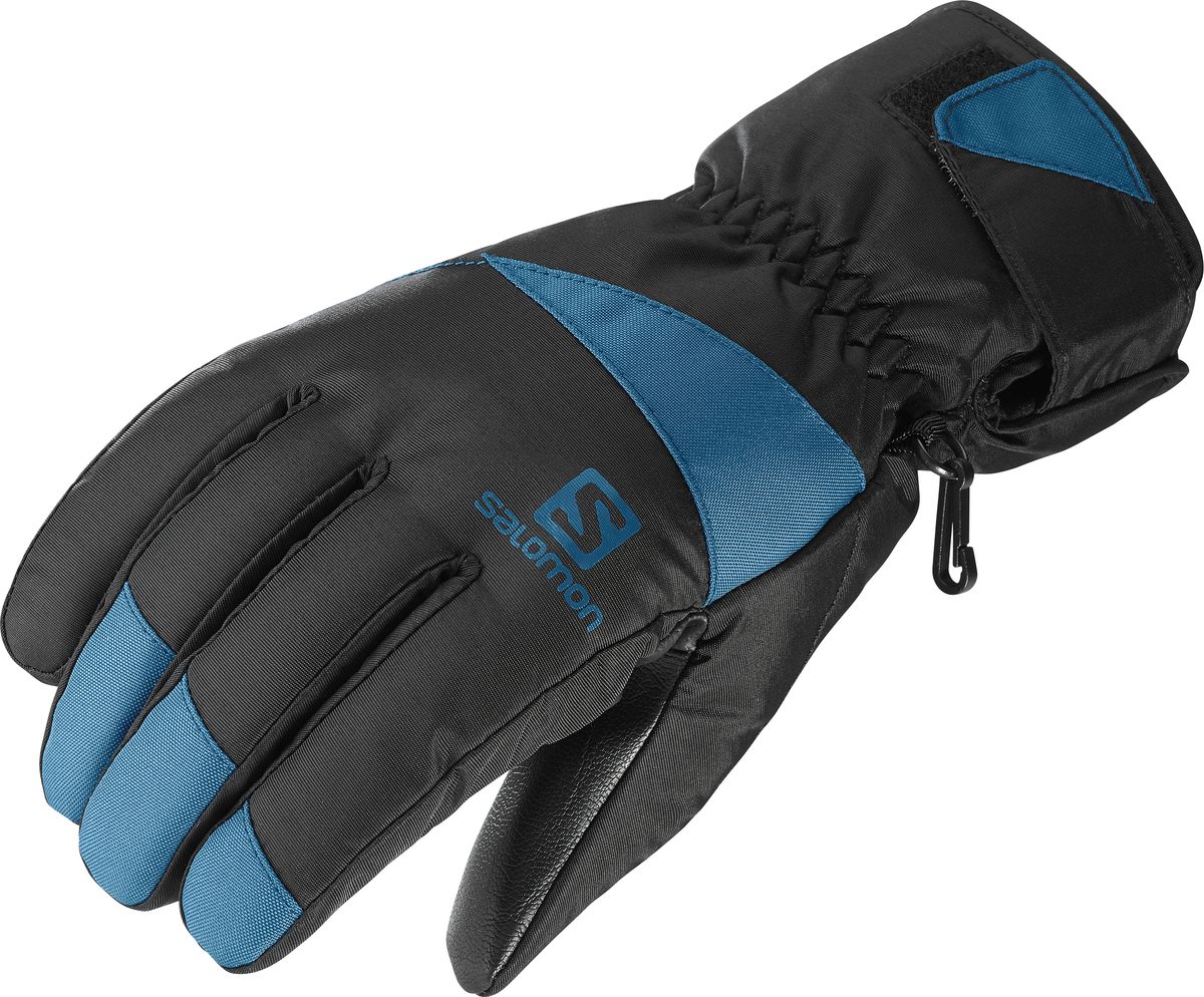 Перчатки мужские Salomon Force M , цвет: черный, синий. L40421000. Размер L (20,5)