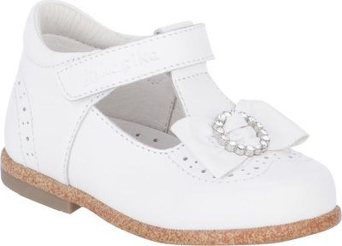 Туфли для девочки Kapika, цвет: белый. 10139-1. Размер 18