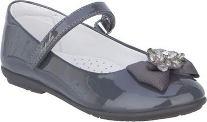 Туфли для девочки Kapika, цвет: серый. 93141-2. Размер 31