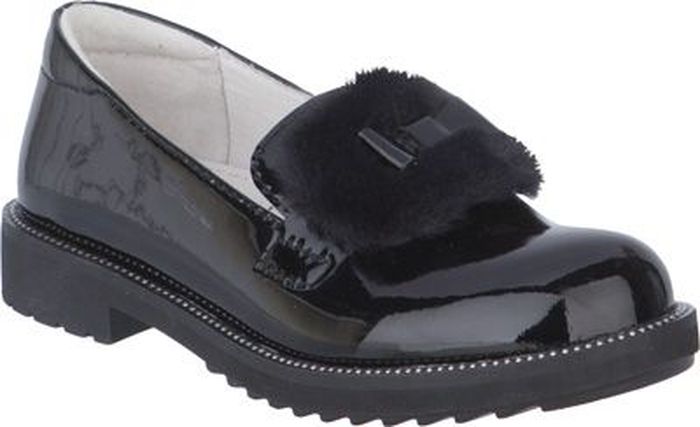 Туфли для девочки Kapika, цвет: черный. 23523к-2. Размер 30