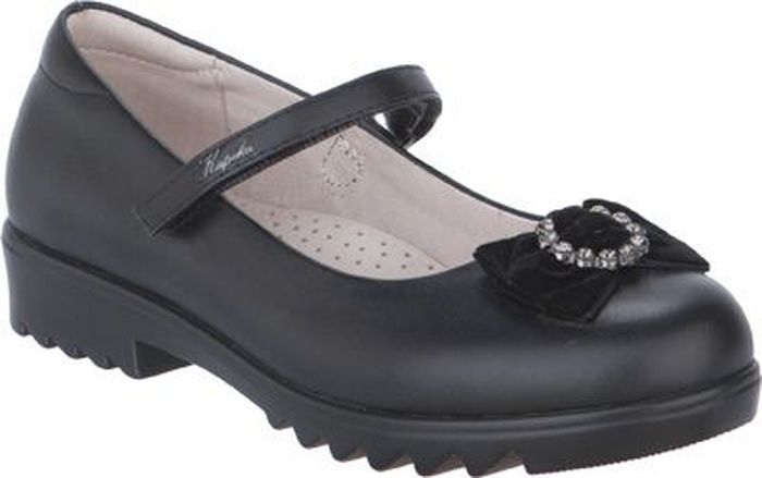 Туфли для девочки Kapika, цвет: черный. 24499-1. Размер 38