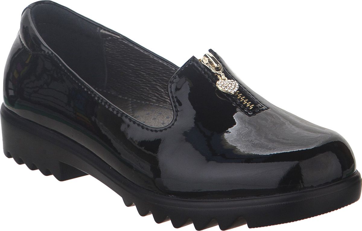 Туфли для девочки Kapika, цвет: черный. 94044-1. Размер 36