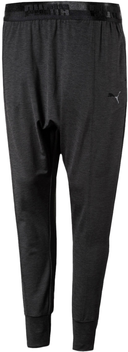 Брюки спортивные женские Puma Soft Sport Drapey Pants, цвет: антрацитовый. 85205401. Размер S (42/44)