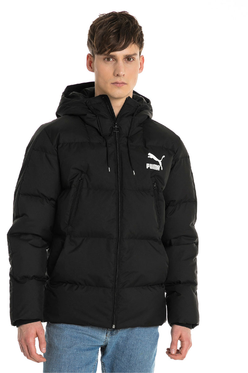 Куртка мужская Puma Classics Padded Jacket, цвет: черный. 57637001. Размер XL (50/52)