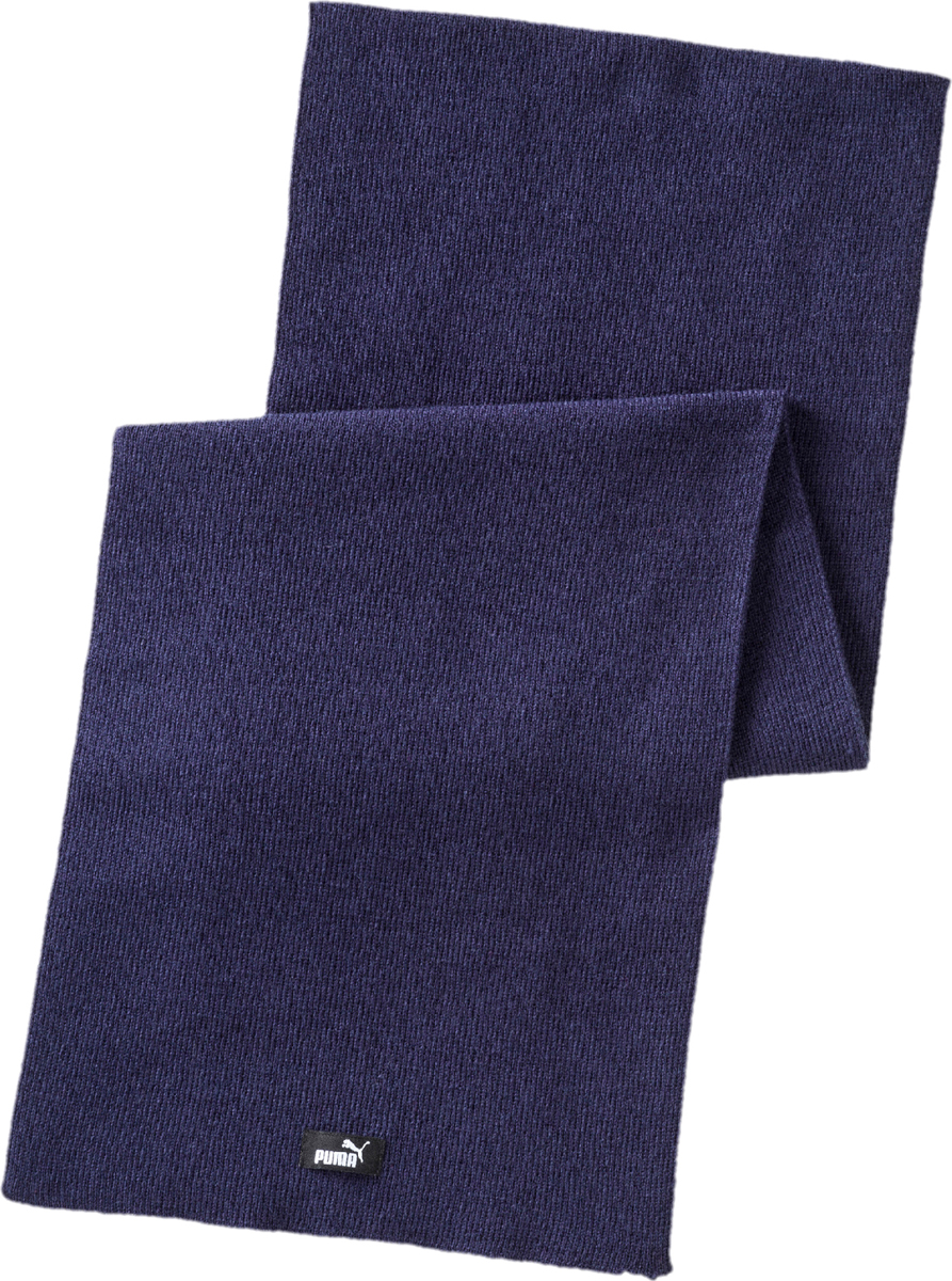 Шарф Puma Knit Scarf, цвет: темно-синий. 05325605. Размер универсальный