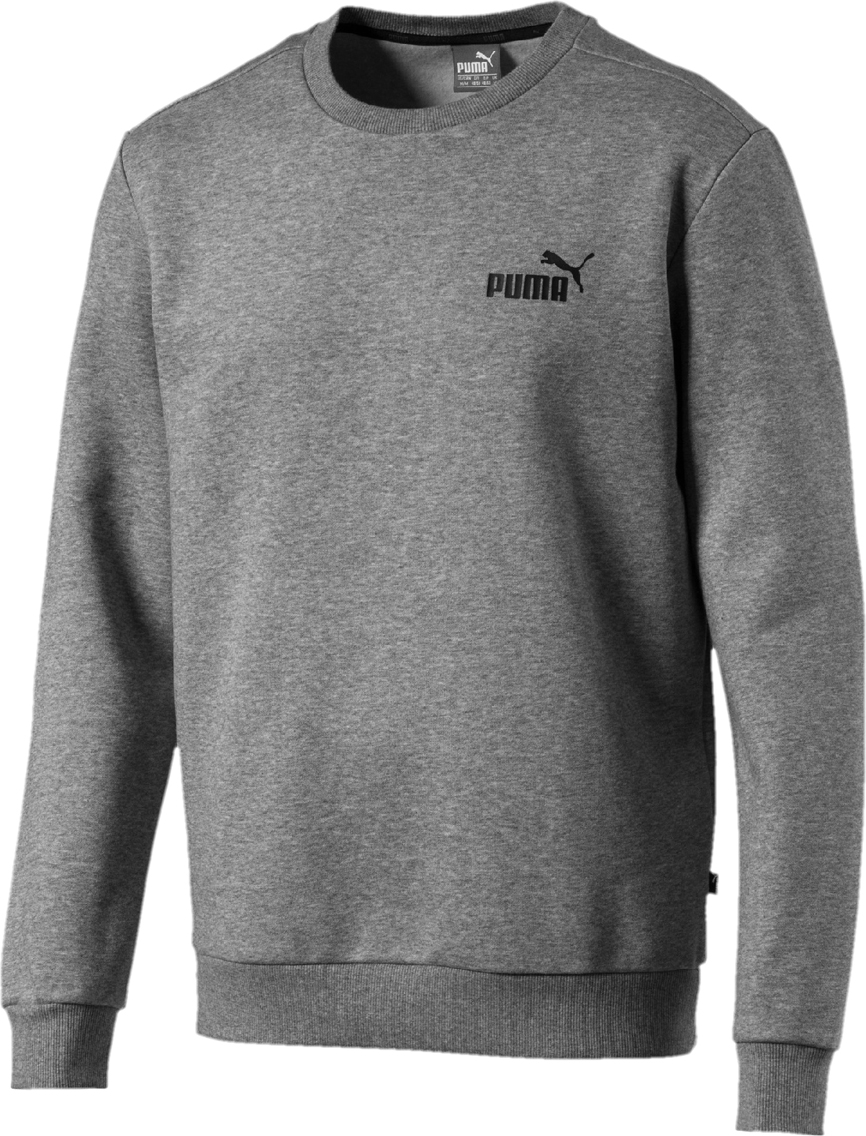 Свитшот мужской Puma Essentials Fleece Crew Sweat, цвет: серый. 85174803. Размер M (46/48)