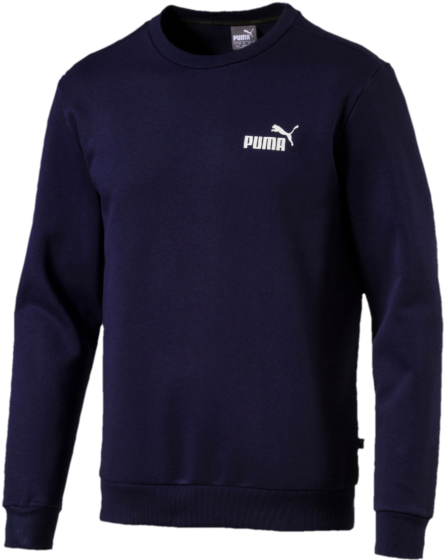 Свитшот мужской Puma Essentials Fleece Crew Sweat, цвет: темно-синий. 85174806. Размер XXL (52/54)