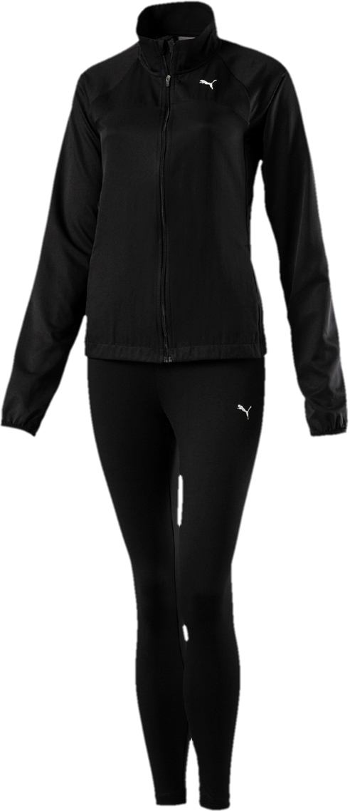 Спортивный костюм женский Puma ACTIVE Yogini Woven Suit, цвет: черный. 85246101. Размер XL (48/50)