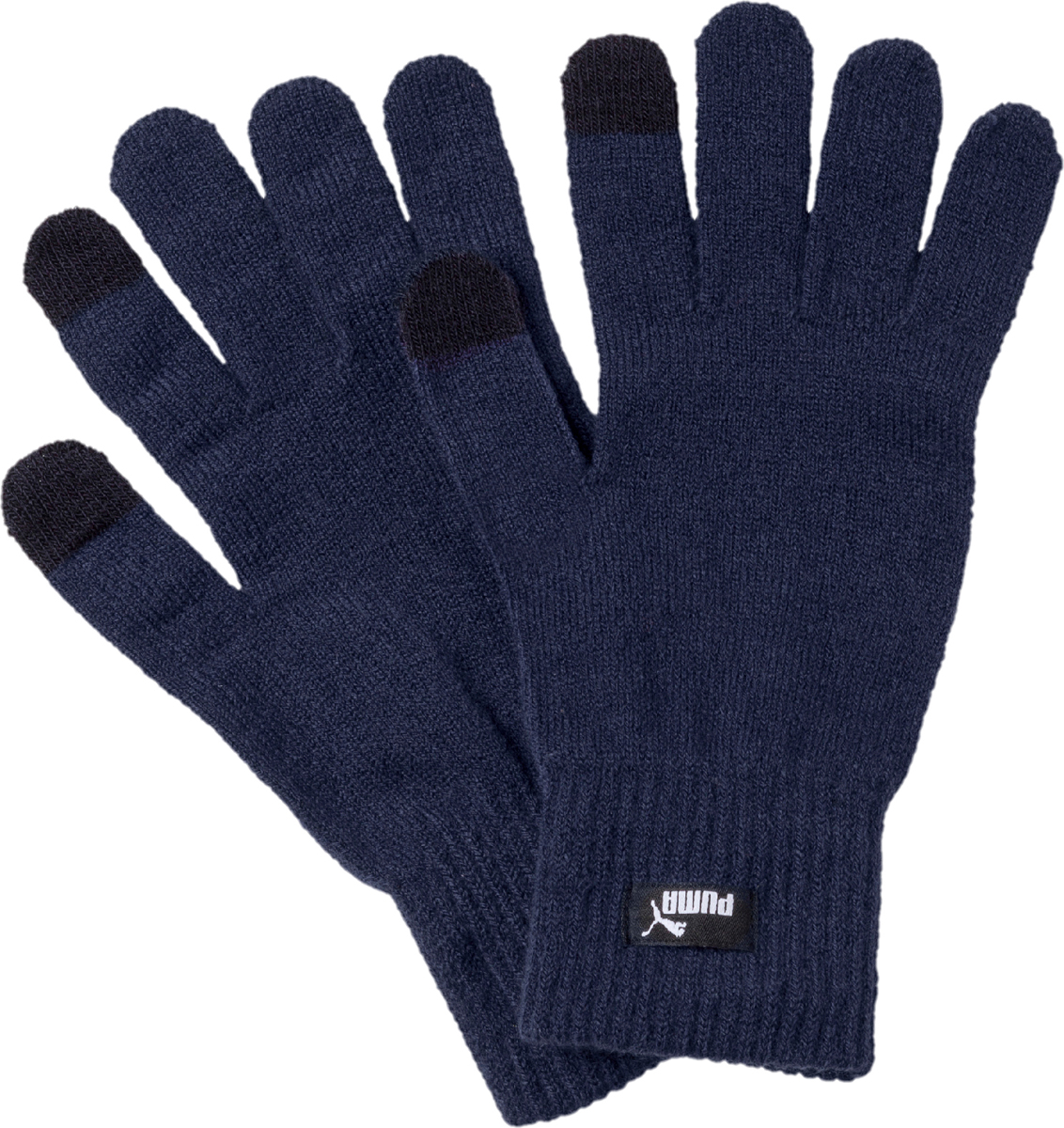 Перчатки Puma Knit Gloves, цвет: темно-синий. 04131605. Размер M/L (8)