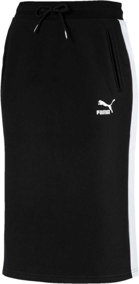 Юбка Puma Classics T7 Skirt, цвет: черный. 57625101. Размер XS (40/42)