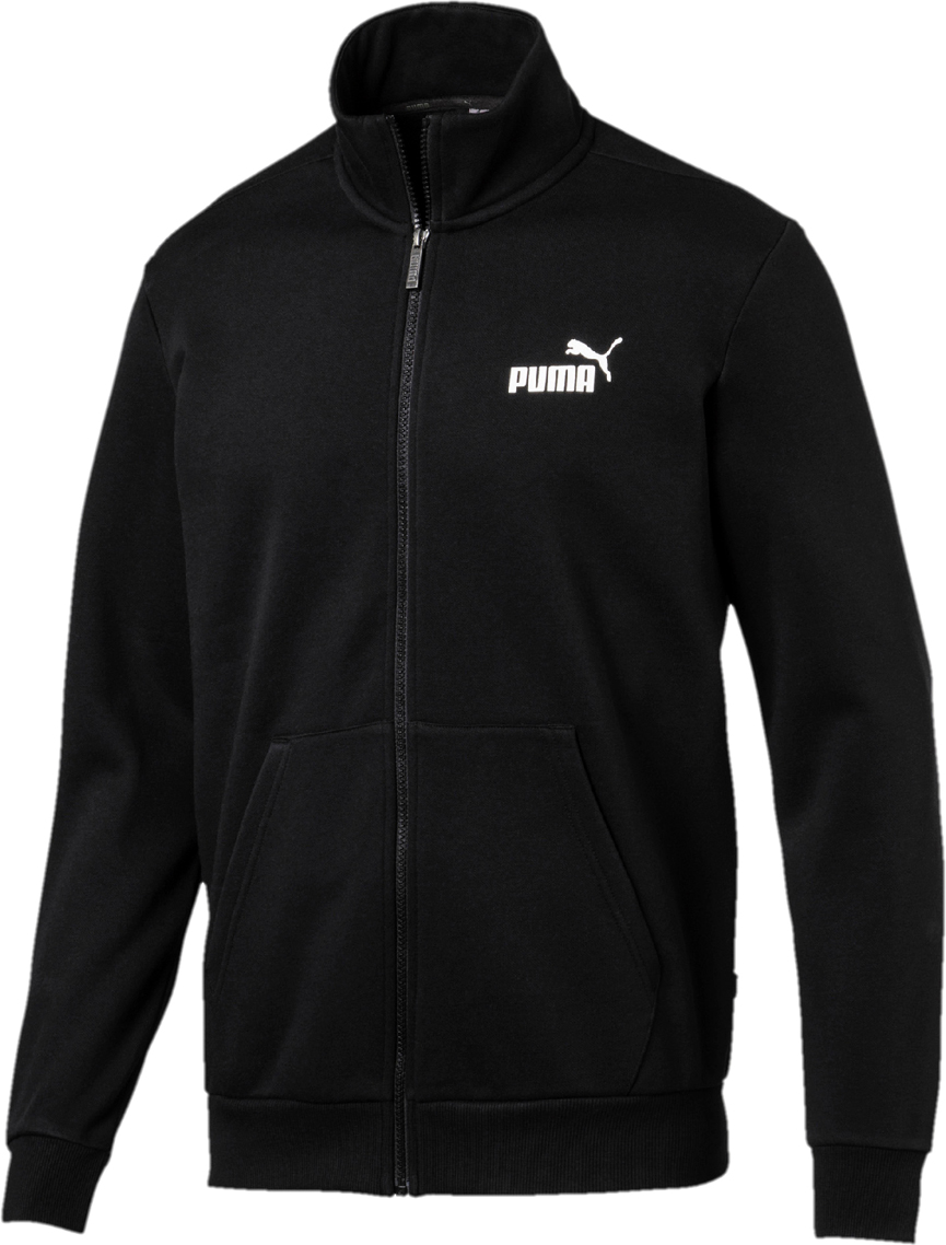 Толстовка мужская Puma Essentials Fleece Track Jkt, цвет: черный. 85336001. Размер L (48/50)