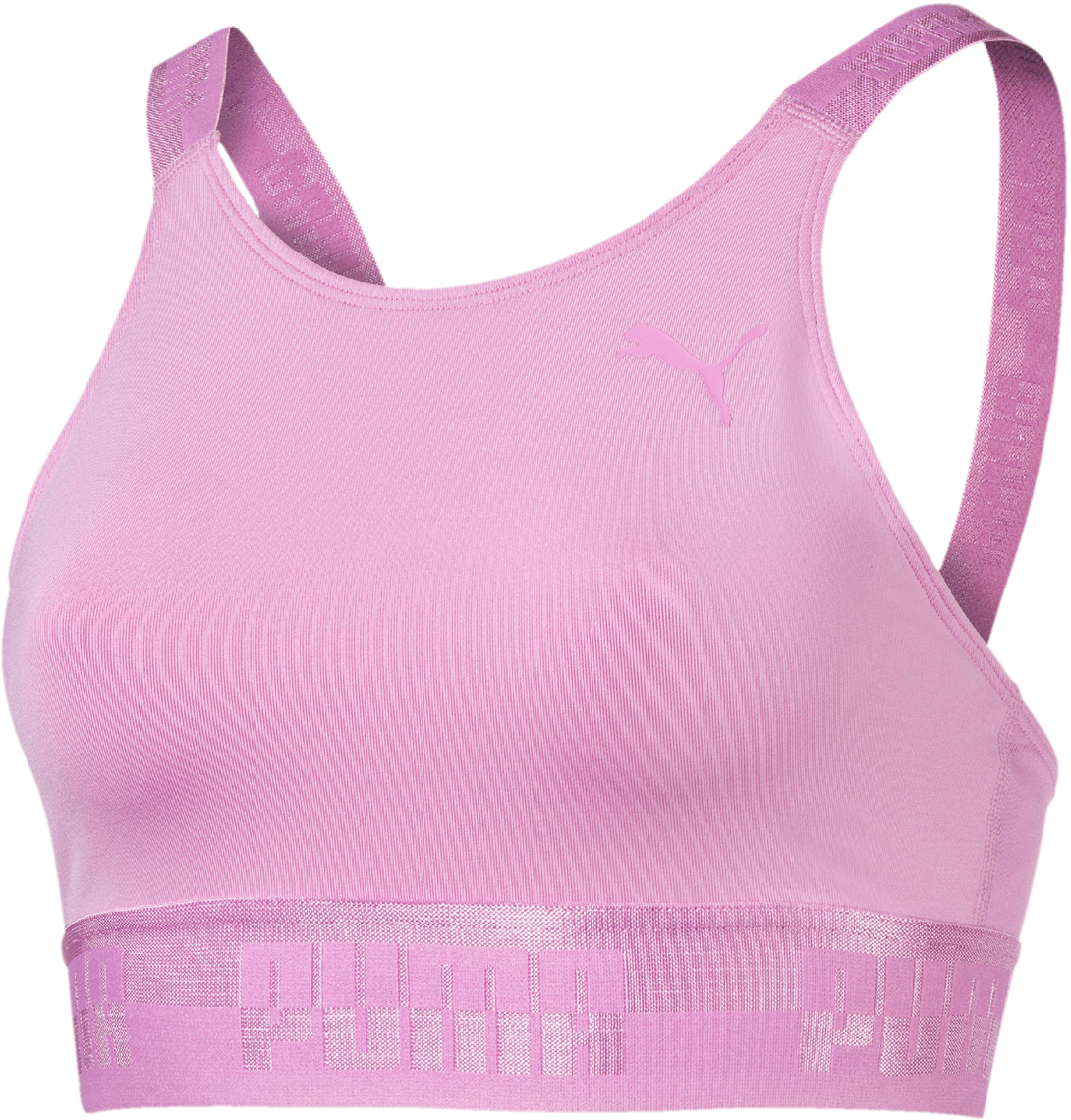 Топ-бра женский Puma Soft Sport Crop Top, цвет: розовый. 85204241. Размер L (46/48)