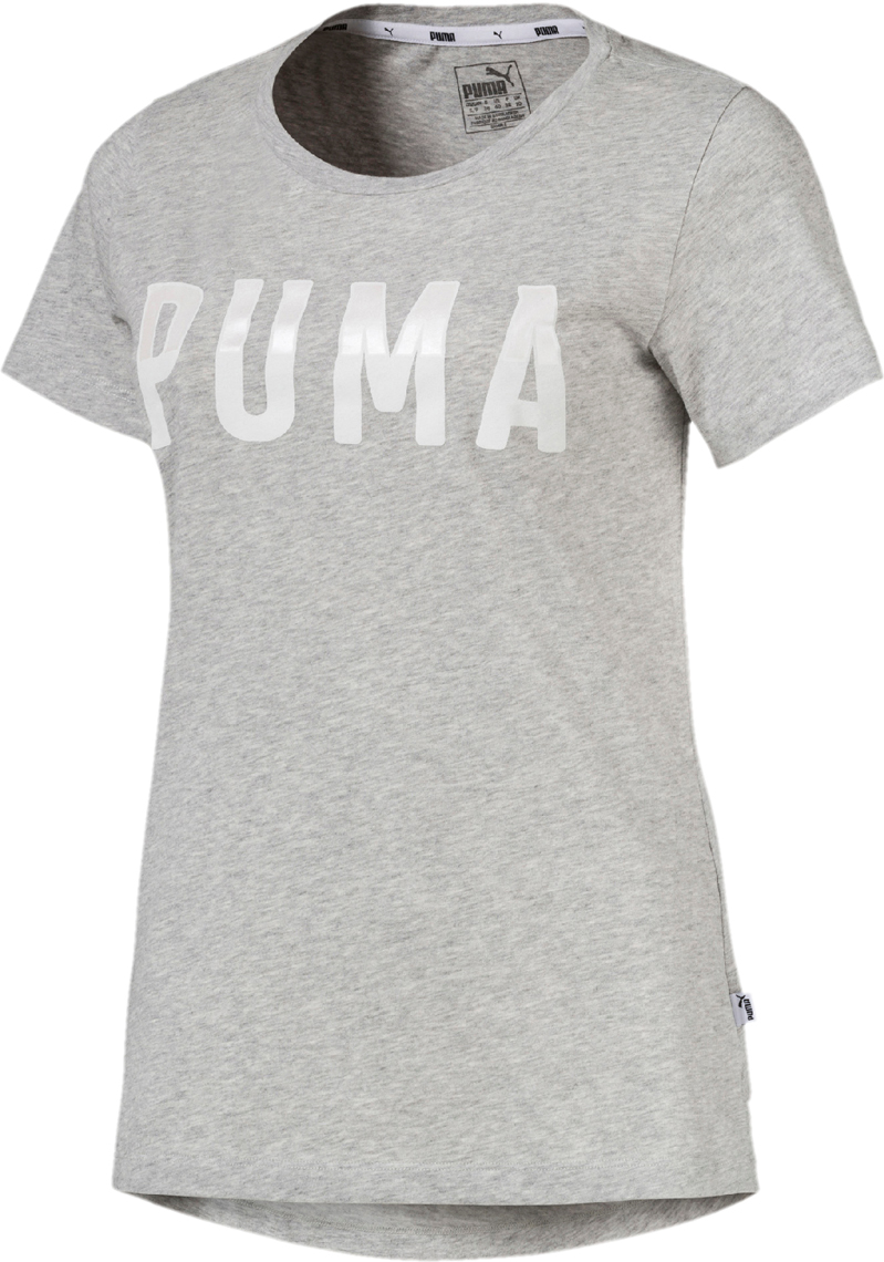 Футболка женская Puma Athletic Tee, цвет: светло-серый. 85185704. Размер XS (40/42)