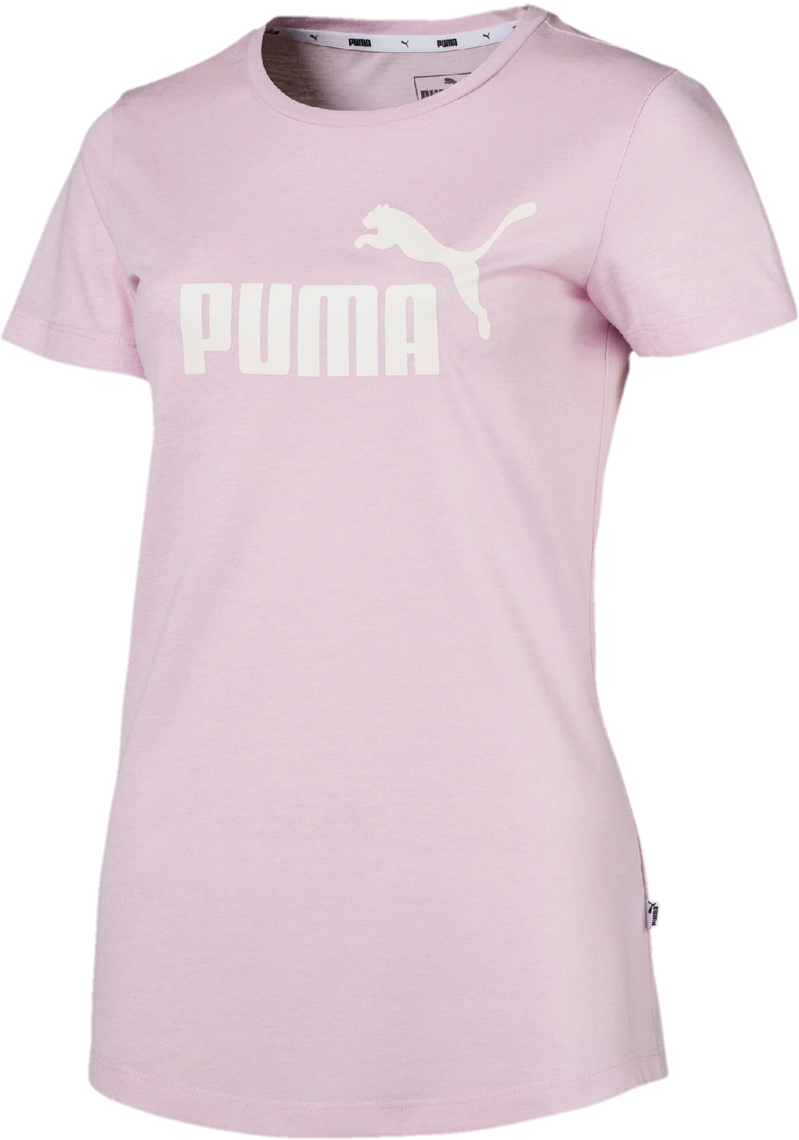 Футболка женская Puma Essentials+ Heather Tee, цвет: бледно-розовый. 85212746. Размер M (44/46)