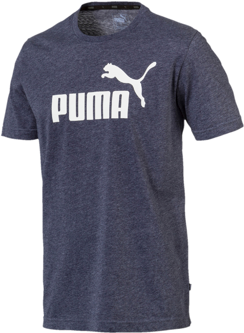 Футболка мужская Puma Essentials+ Heather Tee, цвет: темно-синий. 85241906. Размер XXL (52/54)