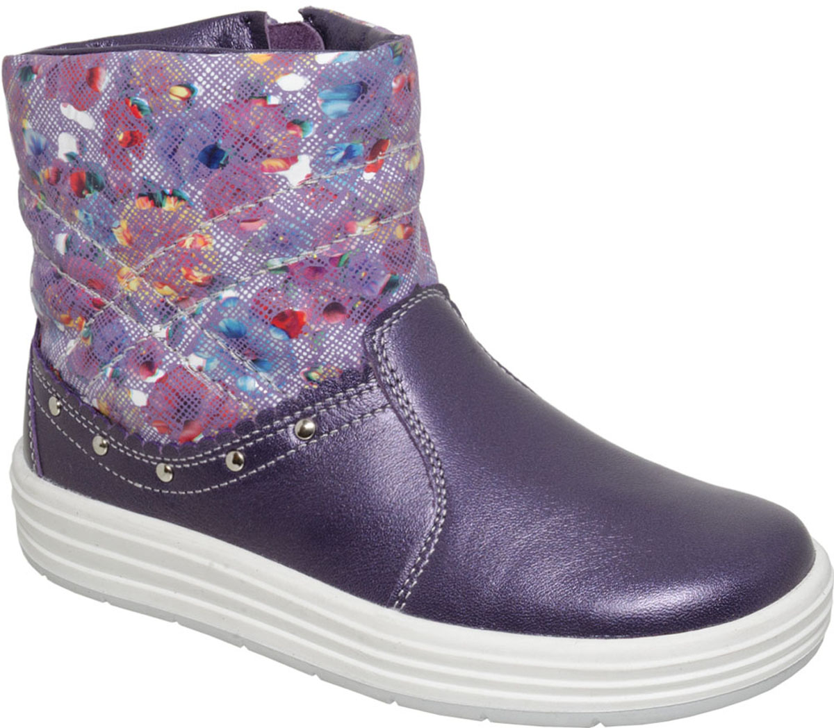 Ботинки для девочки Лель, цвет: фиолетовый. 3-1207. Размер 27