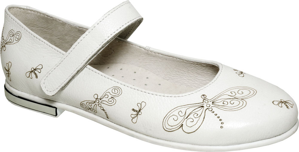 Туфли для девочки Лель, цвет: белый. 4-1243. Размер 33