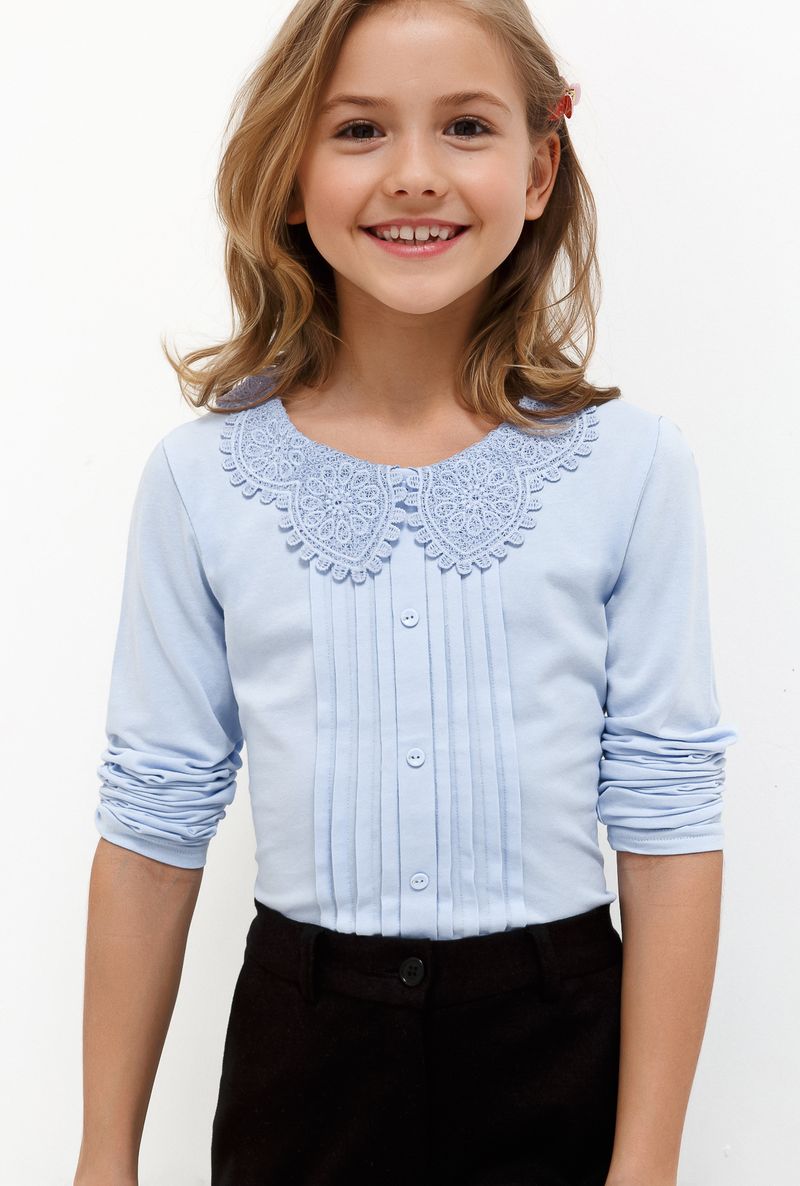 Блузка для девочки Acoola Saba, цвет: голубой. 20240100016_400. Размер 164