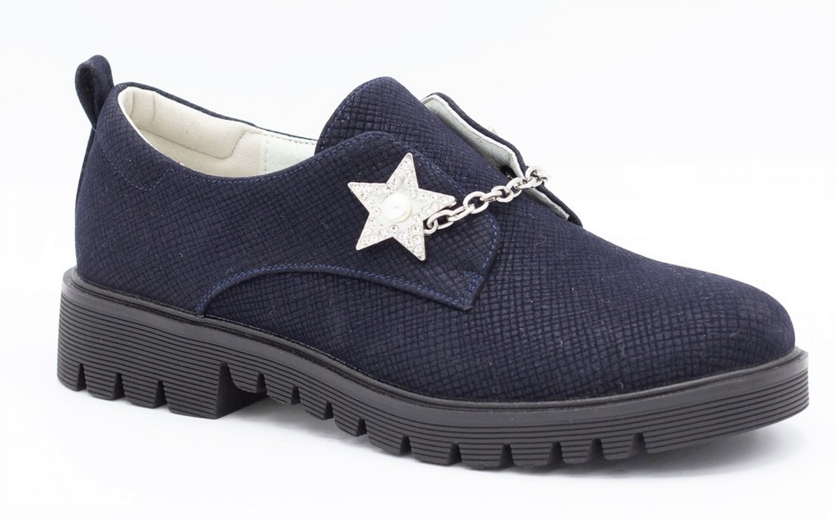 Туфли для девочки Flois-Kids, цвет: темно-синий. FL-M11054 TD(6). Размер 36