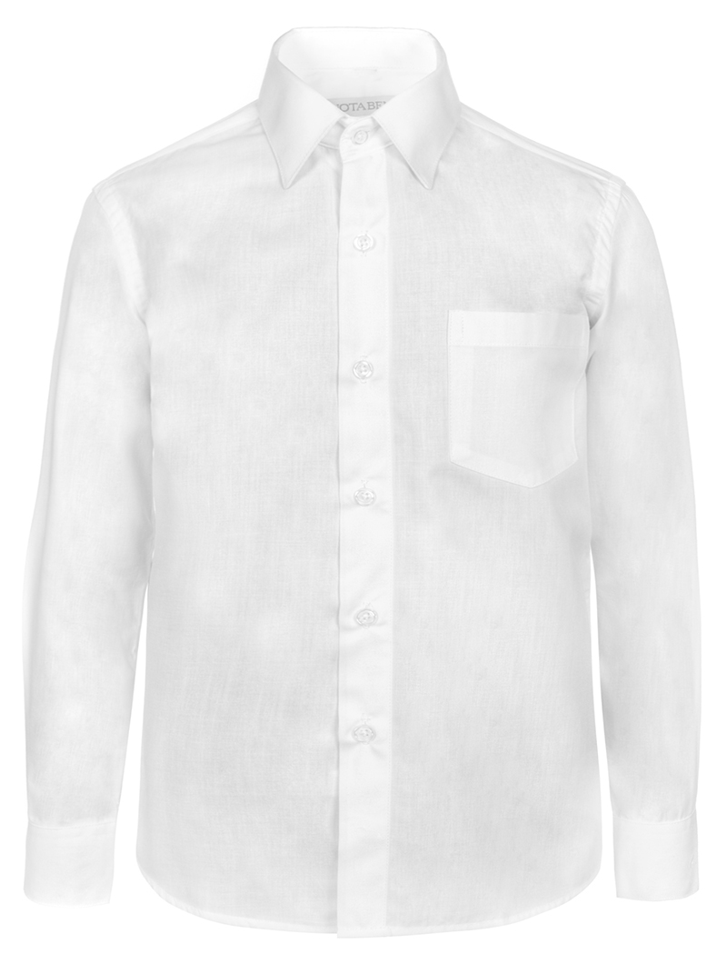 Рубашка для мальчика Nota Bene, цвет: белый. TC2D_1. Размер 134