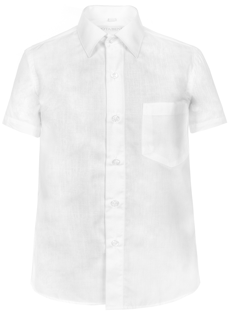 Рубашка для мальчика Nota Bene, цвет: белый. TC2DS_1. Размер 122