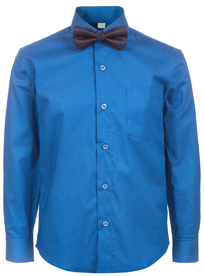 Рубашка для мальчика Nota Bene, цвет: синий. CR104D_9. Размер 152
