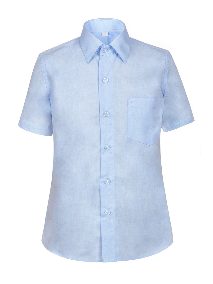 Рубашка для мальчика Nota Bene, цвет: голубой. TC27DSPR10_10. Размер 152