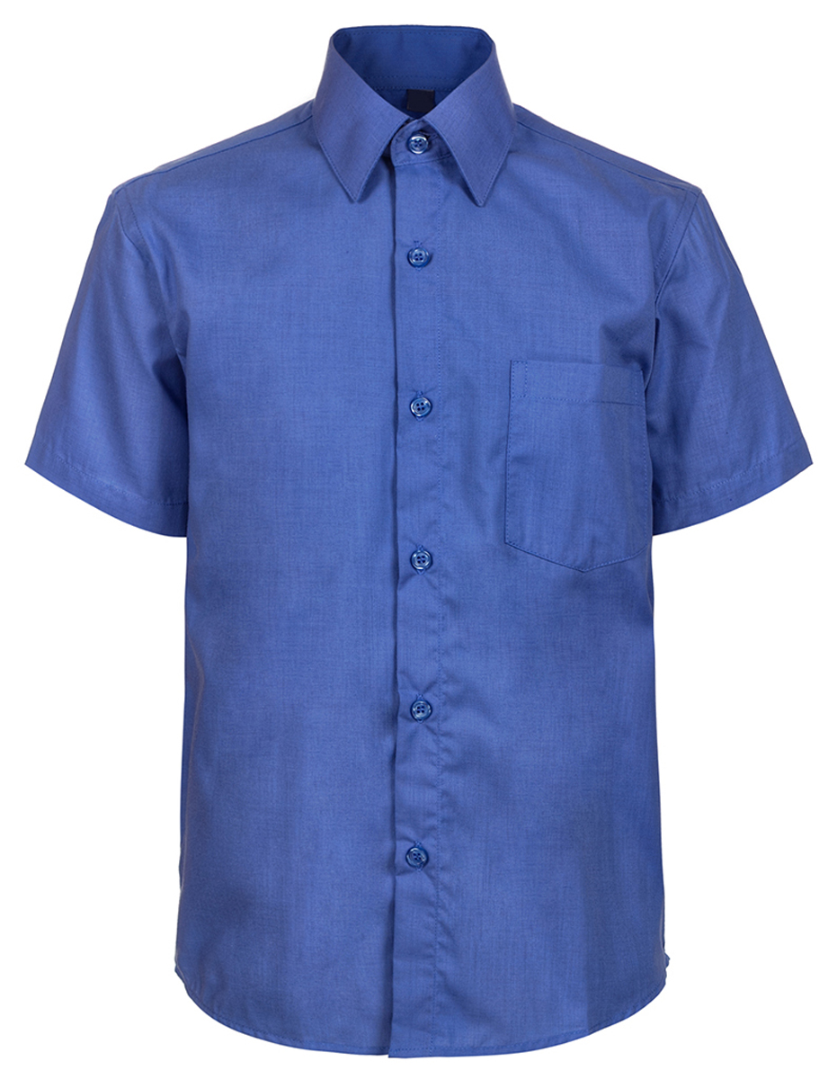 Рубашка для мальчика Brostem, цвет: васильковый. 019ds_81. Размер 122/128