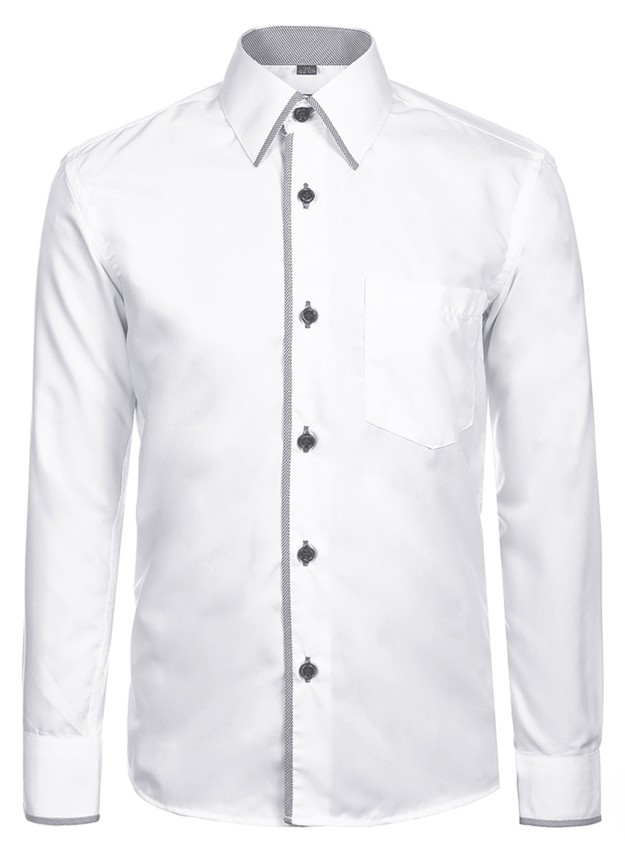Рубашка для мальчика Brostem, цвет: серый. 021D_20. Размер 146/152