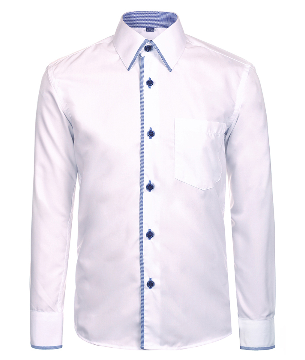 Рубашка для мальчика Brostem, цвет: синий. 021D_9. Размер 122/128