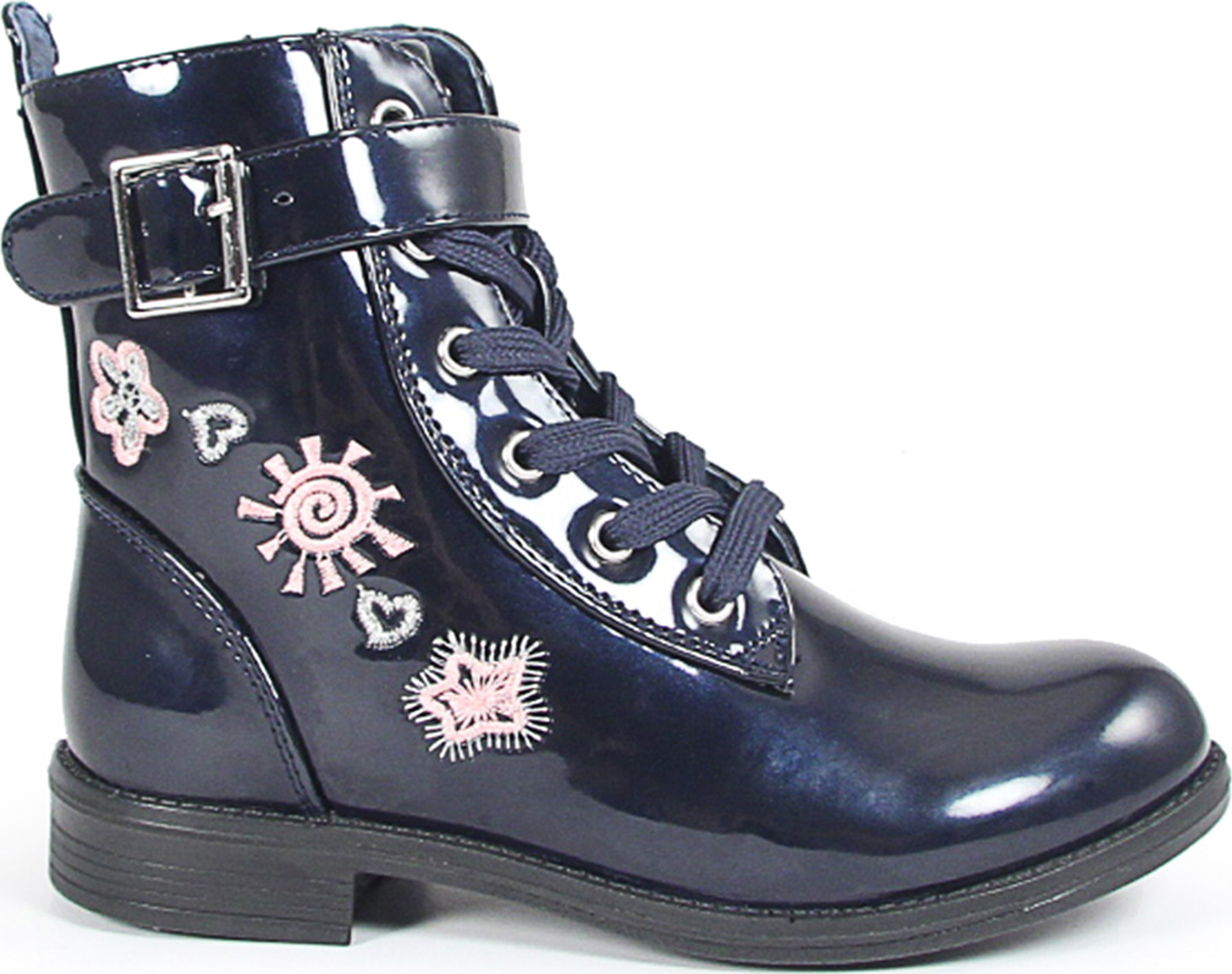 Ботинки для девочки San Marko, цвет: темно-синий. 52135. Размер 29
