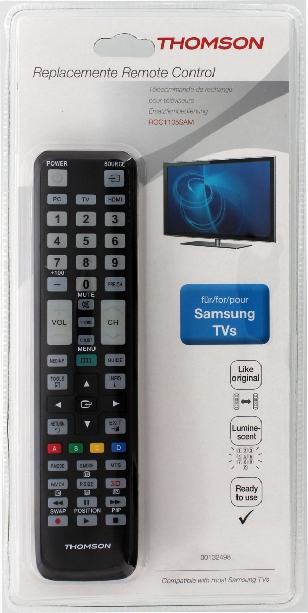 Thomson 132498, Black пульт ДУ для Samsung TVs